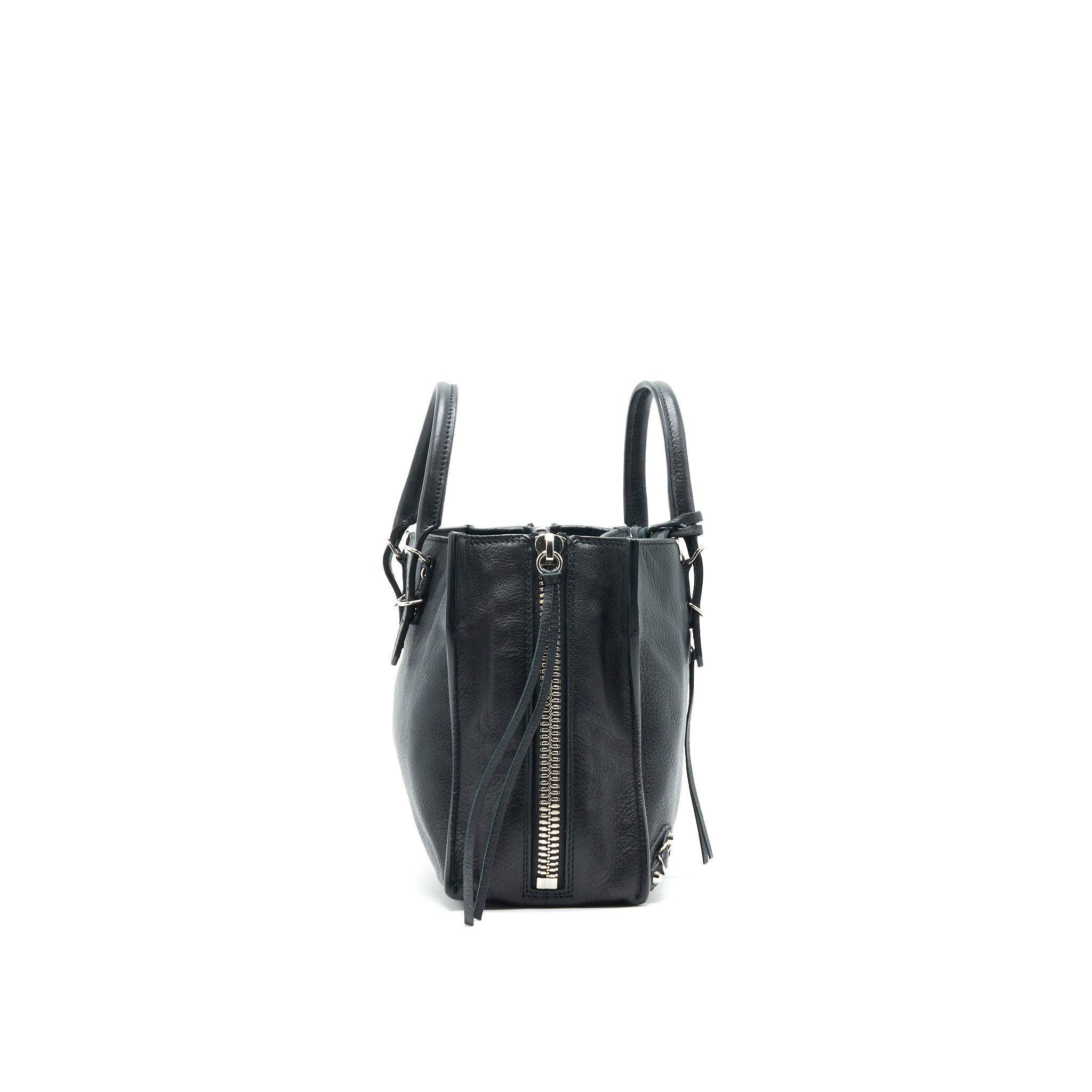 BALENCIAGA PAPIER A4 CLASSIC STUDS BAG LEATHER BLACK