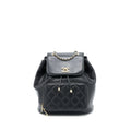 CHANEL 22B AFFINITY BACKPACK CAVIAR BLACK LGHW (MICROCHIP)
