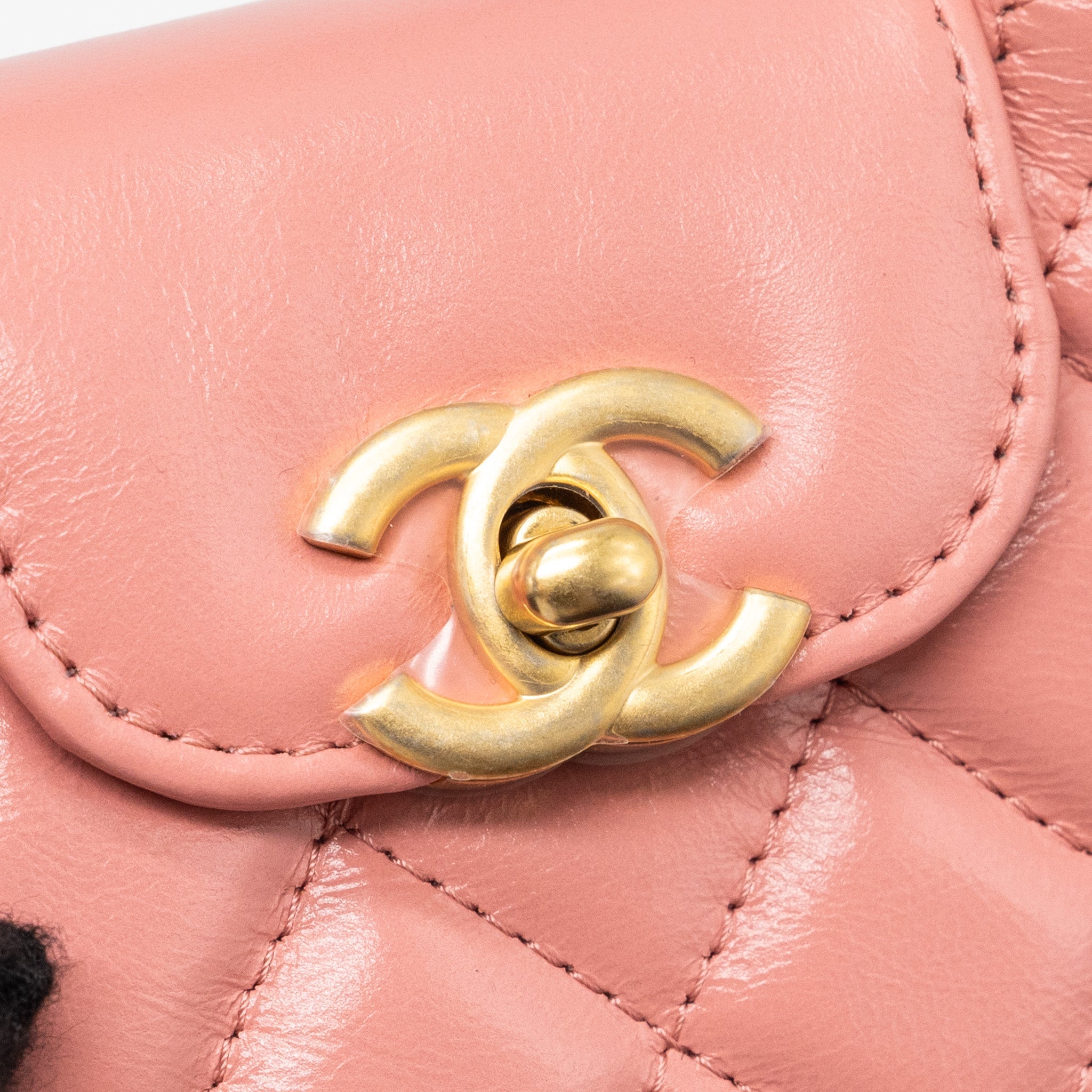 CHANEL 23K NANO SHOPPING TOTE CALFSKIN PINK GHW(MICROCHIP)