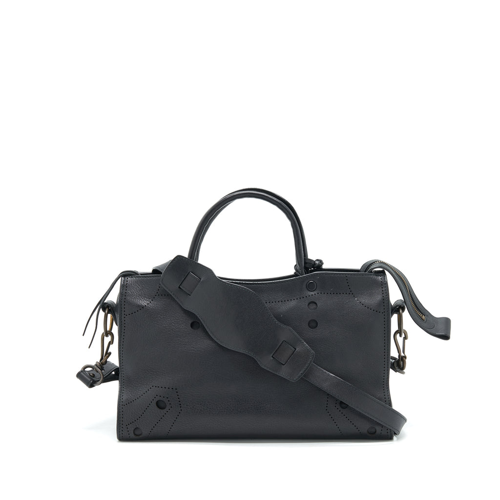 BALENCIAGA STUD FREE BLACKOUT CITY BAG