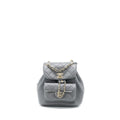 CHANEL 22A MIMI DUMA BACKPACK LAMBSKIN DARK GREY LGHW (MICROCHIP)