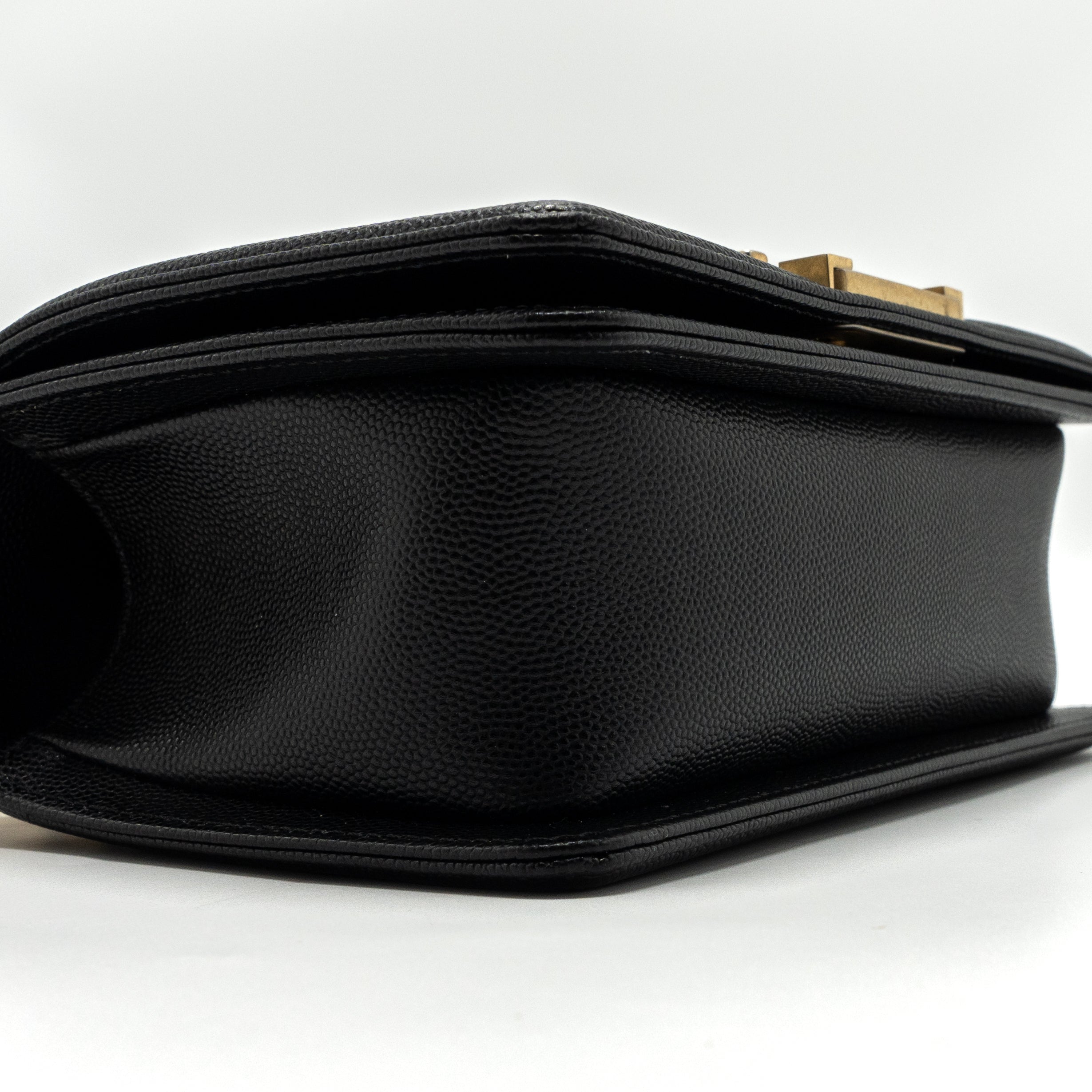 CHANEL SMALL BOY BAG CAVIAR BLACK GHW