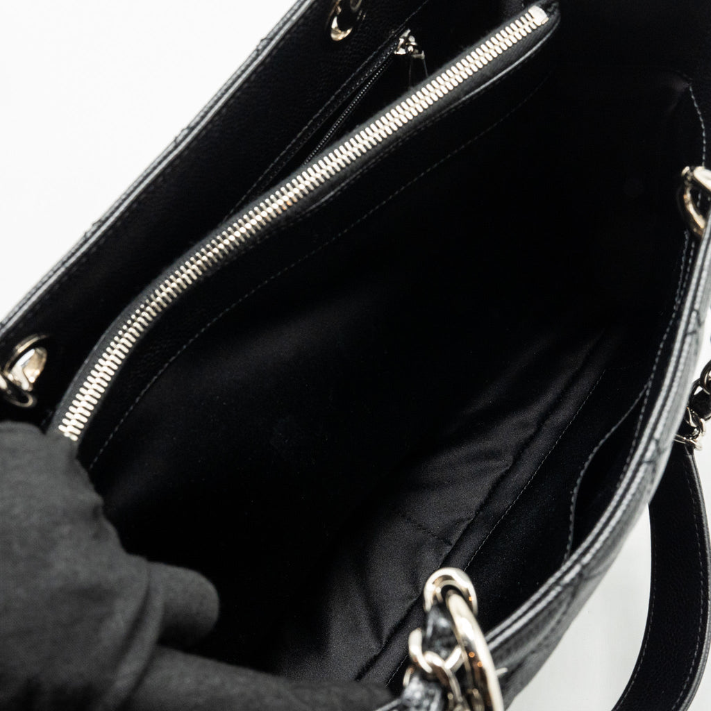 CHANEL GRAND SHOPPING TOTE BAG CAVIAR BLACK SHW