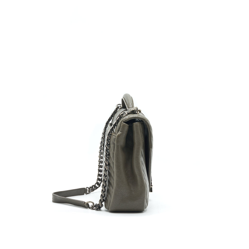 YSL COLLEGE LARGE SIZE OLIVE GREY COLOUR IN SHW