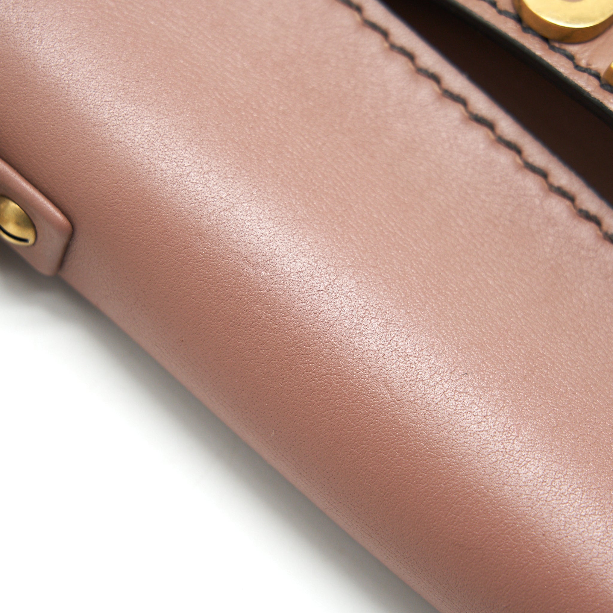 DIOR J'A DIOR MINI WALLET ON CHAIN PINK BEIGE GHW
