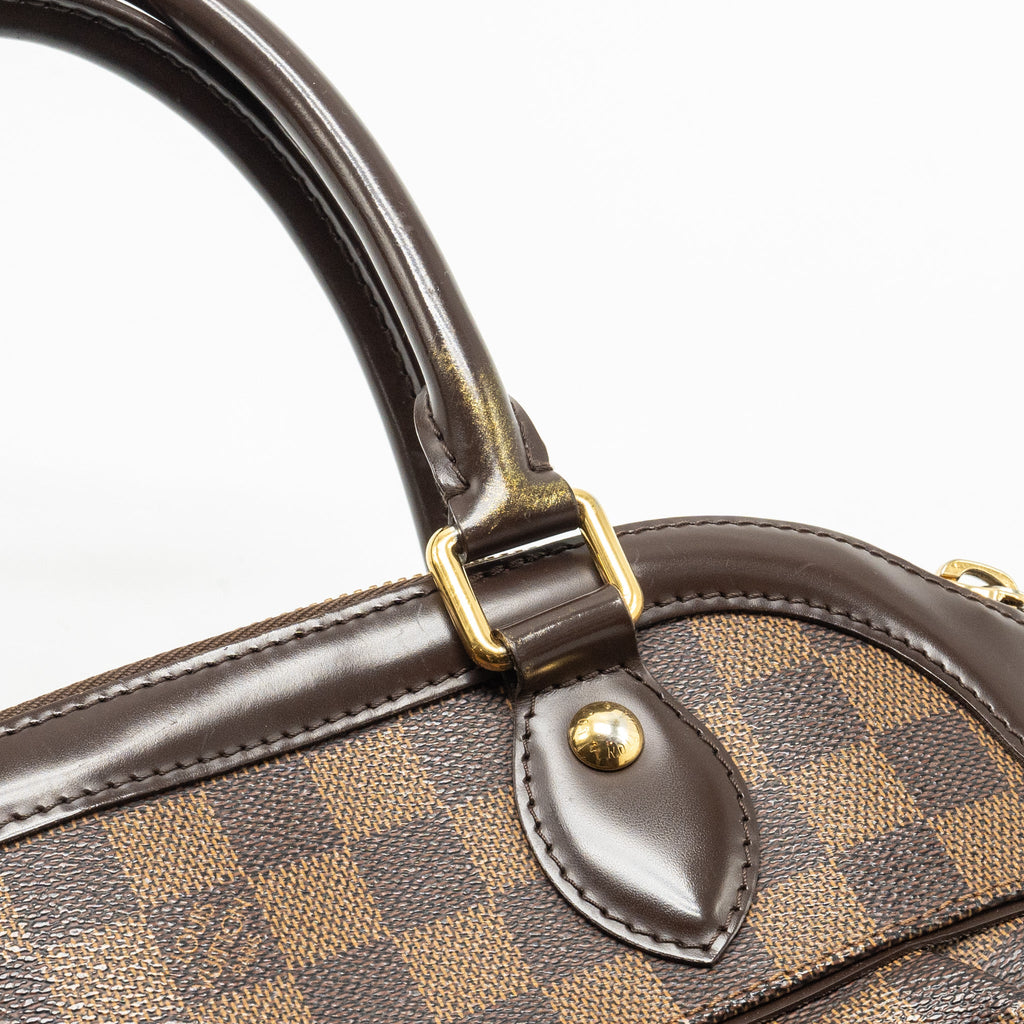 LOUIS VUITTON TREVI TOTE BAG DAMIER EBENE CANVAS GHW