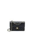 CHANEL SMALL CLASSIC DOUBLE FLAP BAG CAVIAR BLACK GHW (MICROCHIP)