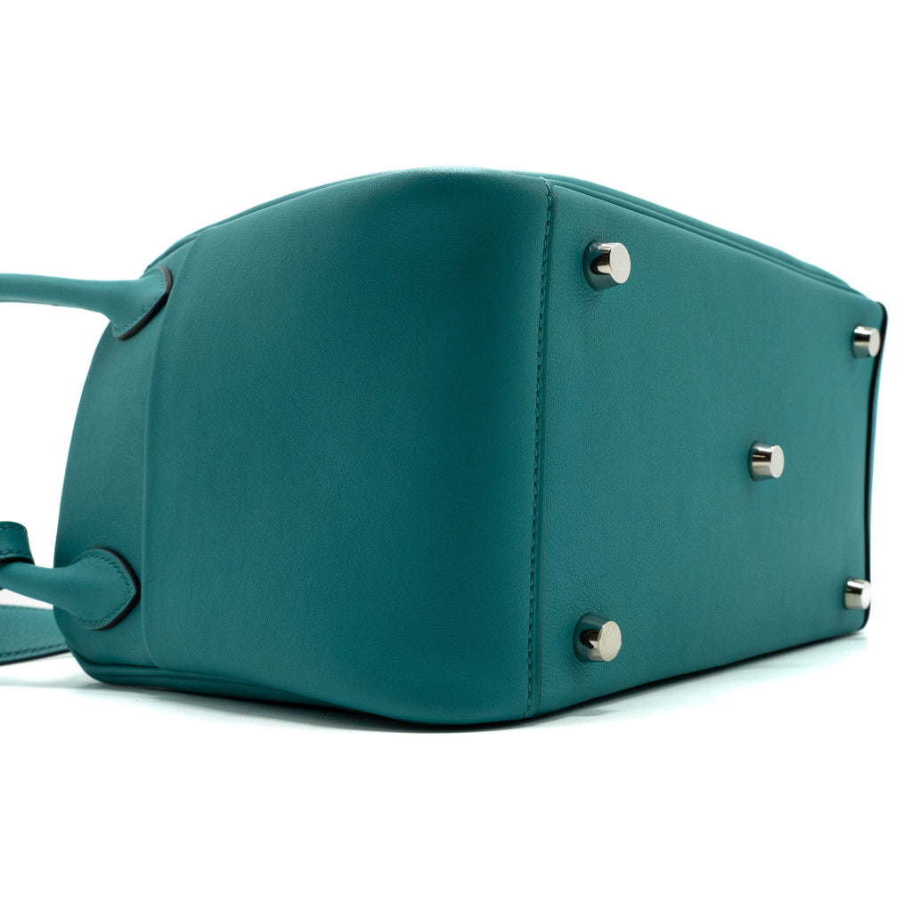 HERMES LINDY 26 SWIFT BLUE PAON SHW