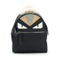 FENDI MONSTER BACKPACK IN BLACK WITH FUR