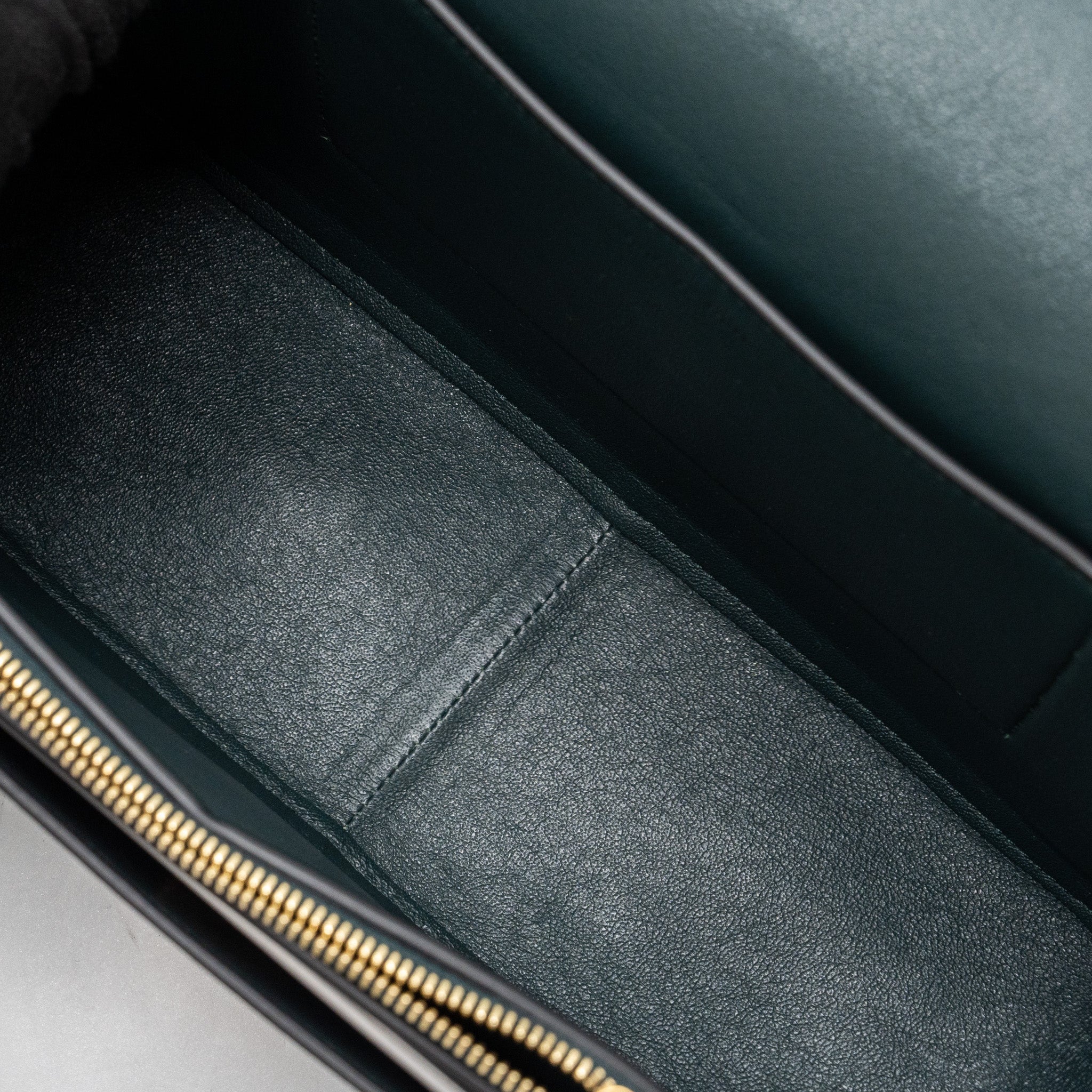 CELINE FRAME BAG CALFSKIN DARK GREEN/ DARK BLUE GHW
