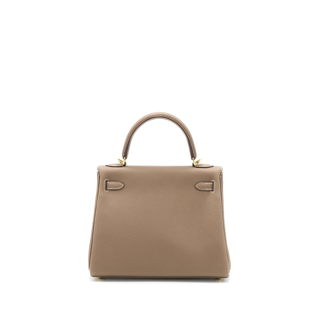 HERMES KELLY 25 TOGO ETOUPE GHW