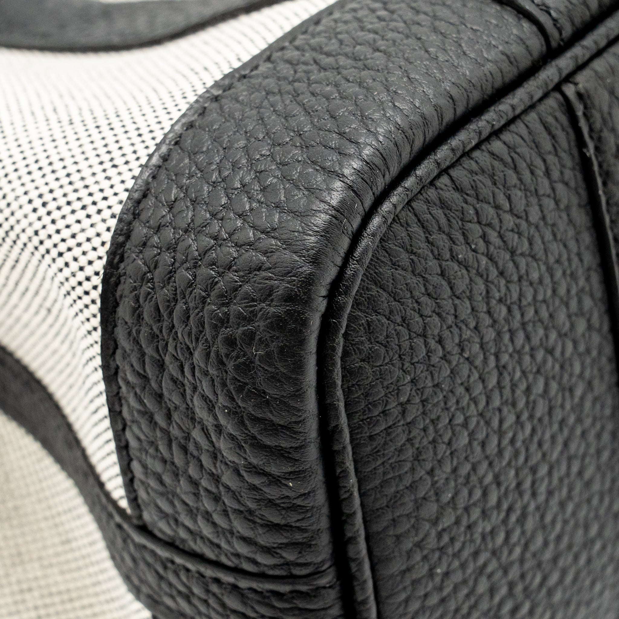HERMES NEO GARDEN PARTY 23 NEGONDA/CANVAS ECRU/NOIR SHW
