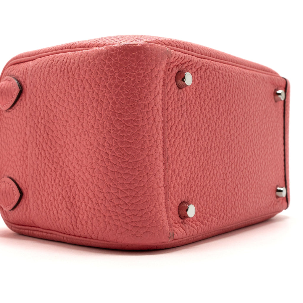 HERMES MINI LINDY CLEMENCE 8W ROSE AZALEE SHW
