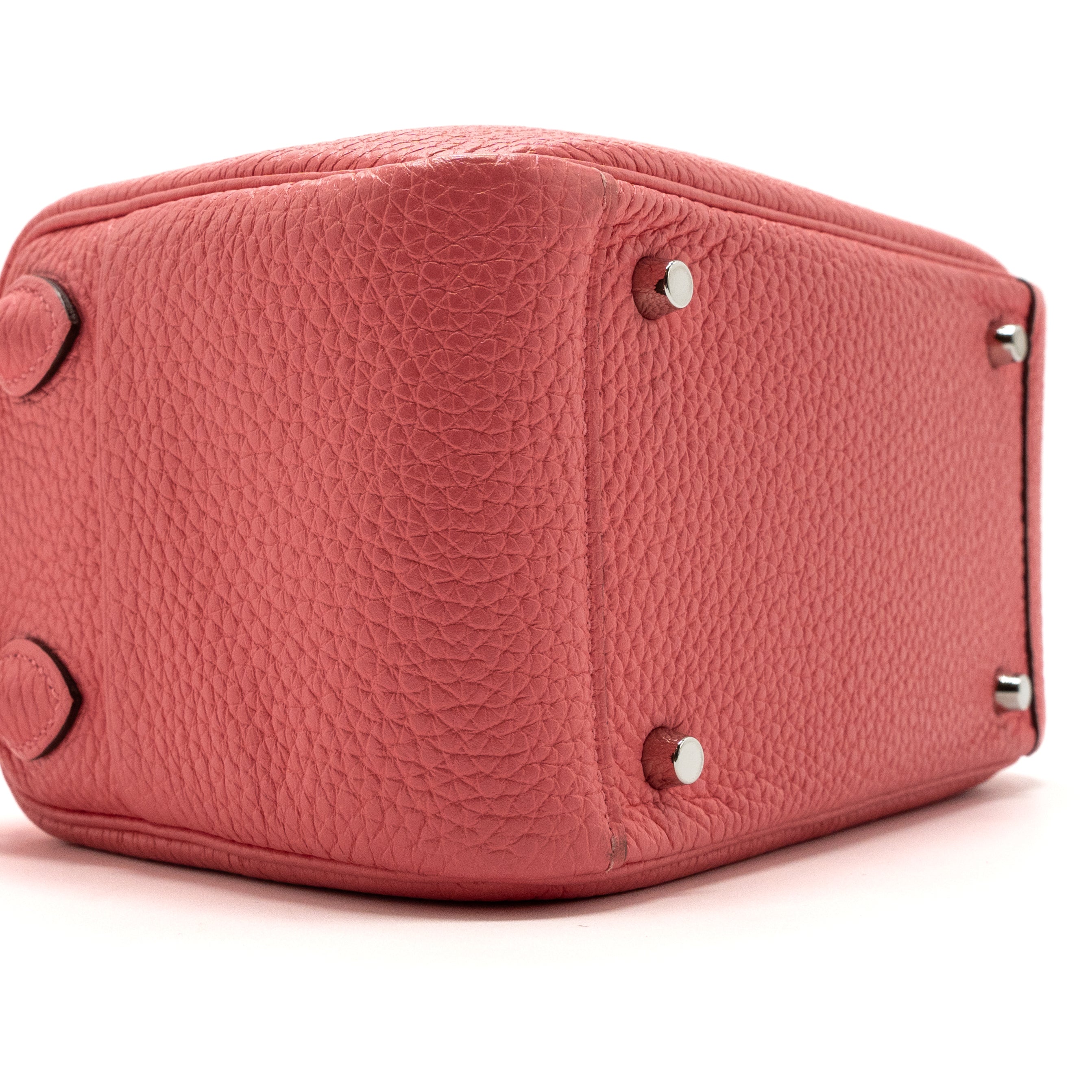 HERMES MINI LINDY CLEMENCE 8W ROSE AZALEE SHW