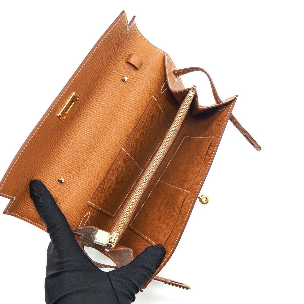 HERMES KELLY TO GO EPSOM GOLD GHW