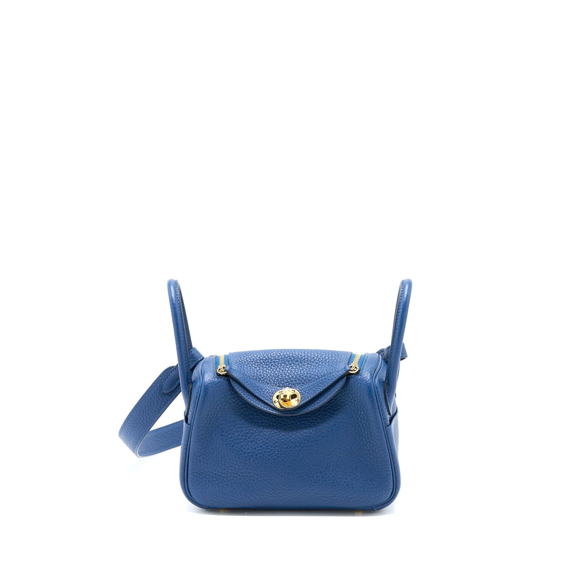 HERMES MINI LINDY CLEMENCE DEEP BLUE GHW