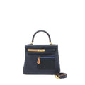 HERMES KELLY 25 COLORMATIC SWIFT BLUE NUIT/CHAI/ETOUPE/GOLD/BLACK GHW