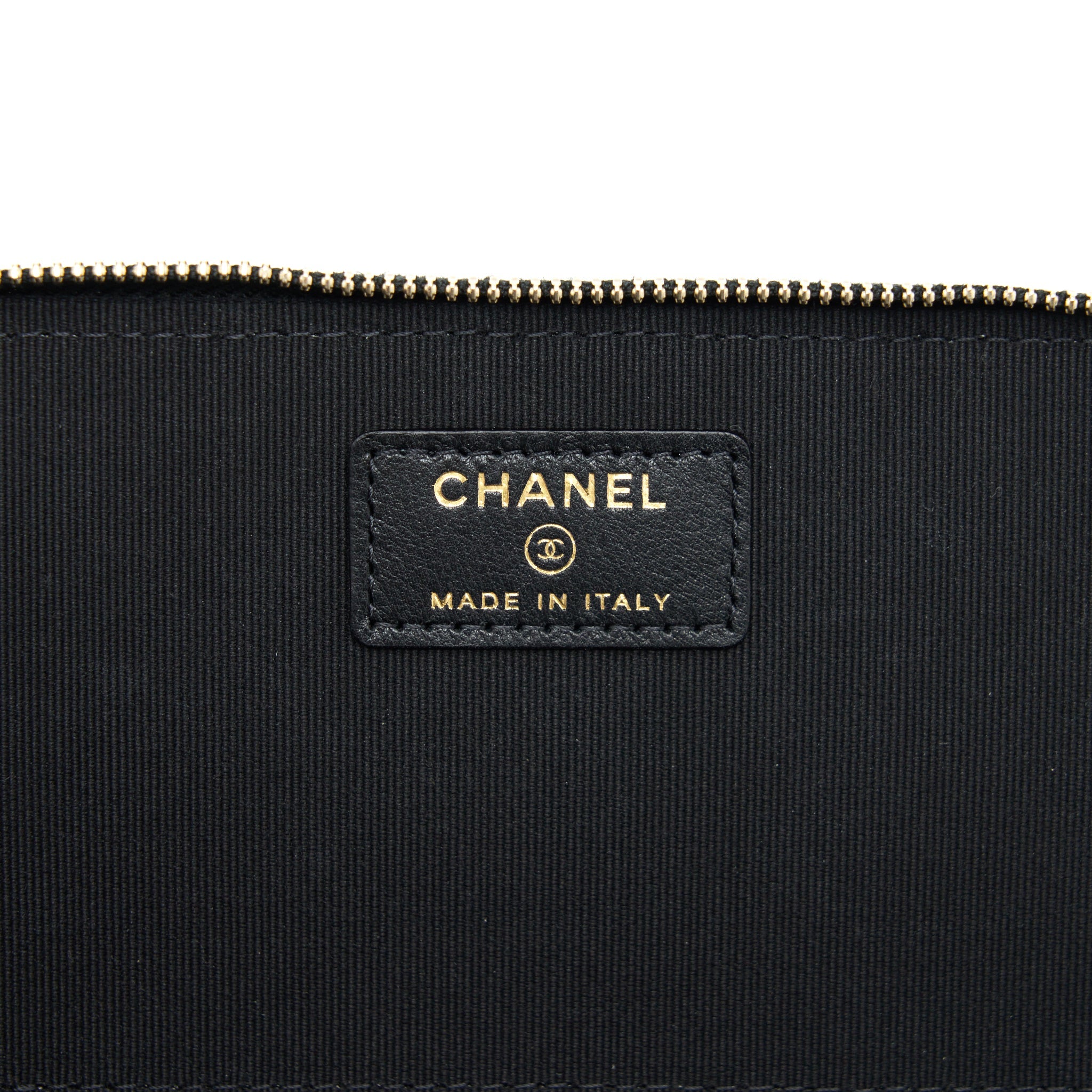 CHANEL TOP HANDLE LONG VANITY WITH CHAIN LAMBSKIN BLACK GHW