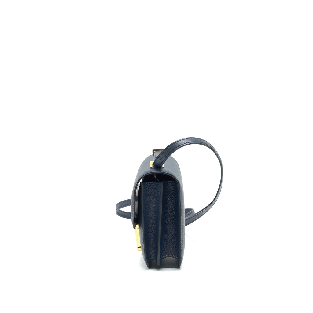 HERMES MINI CONSTANCE BLUE INDIGO GHW