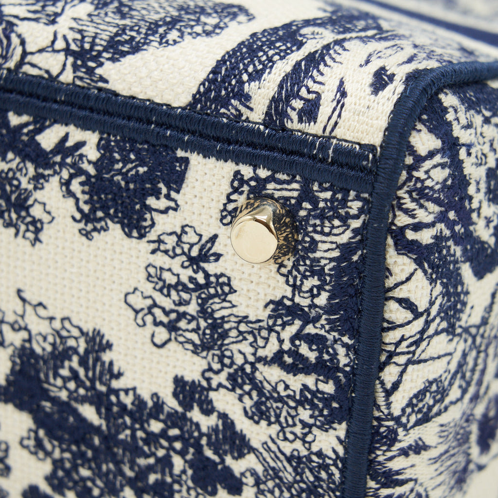DIOR MEDIUM LADY DIOR D-LITE BAG NAVY GHW