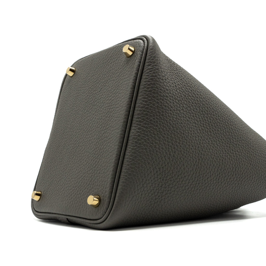 HERMES PICOTIN 18 LOCK BAG GRIS MEYER GHW
