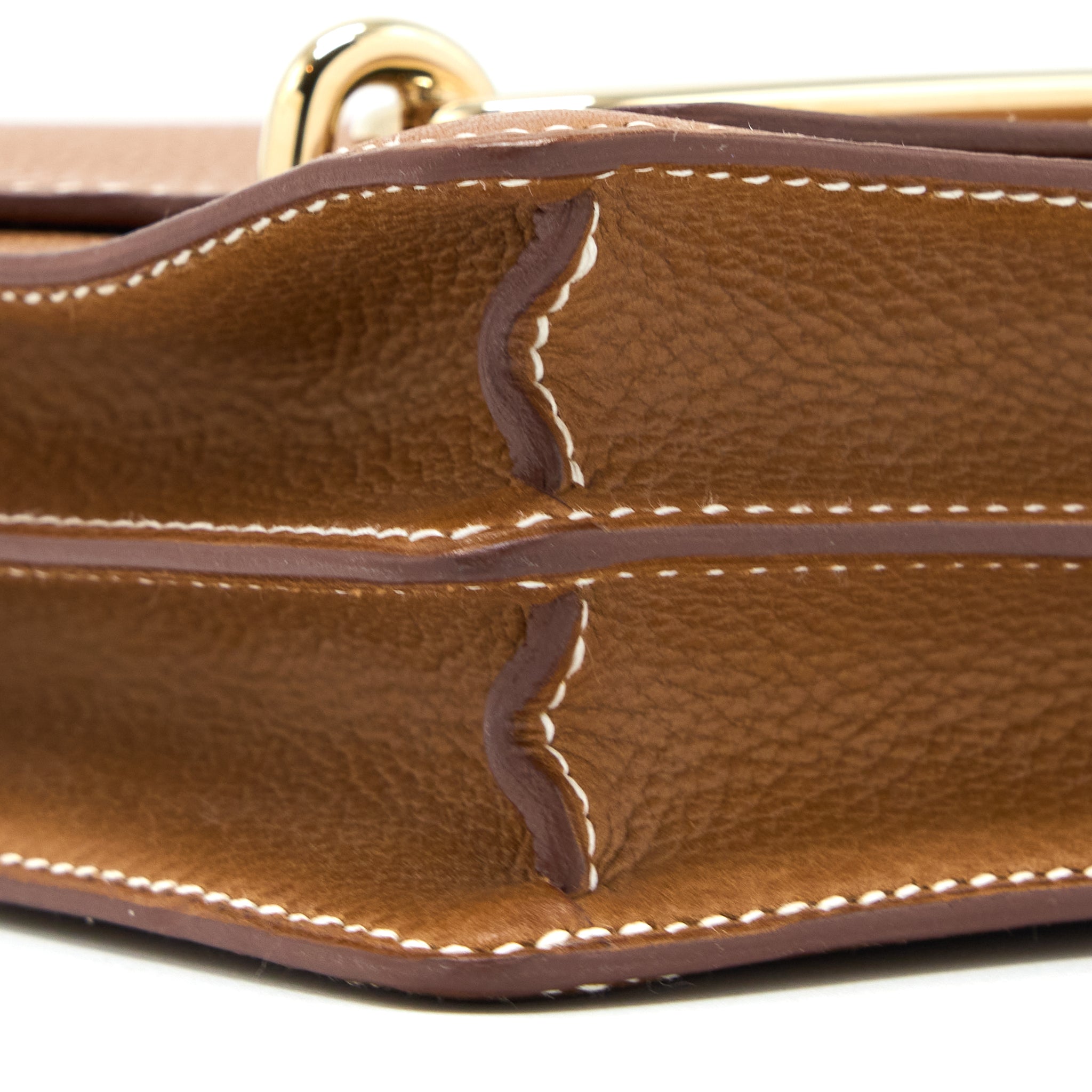 HERMES MINI ROULIS BARENIA FAUBOURG 34 FAUVE GHW