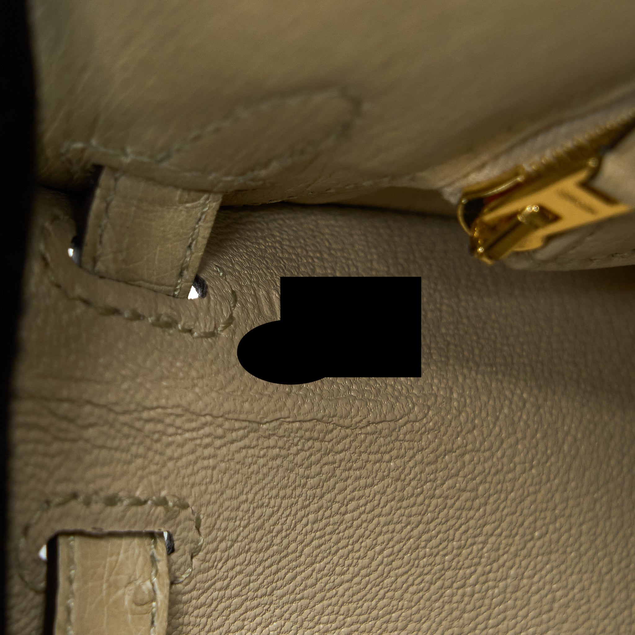 HERMES KELLY 25 OSTRICH 3C PARCHEMIN GHW