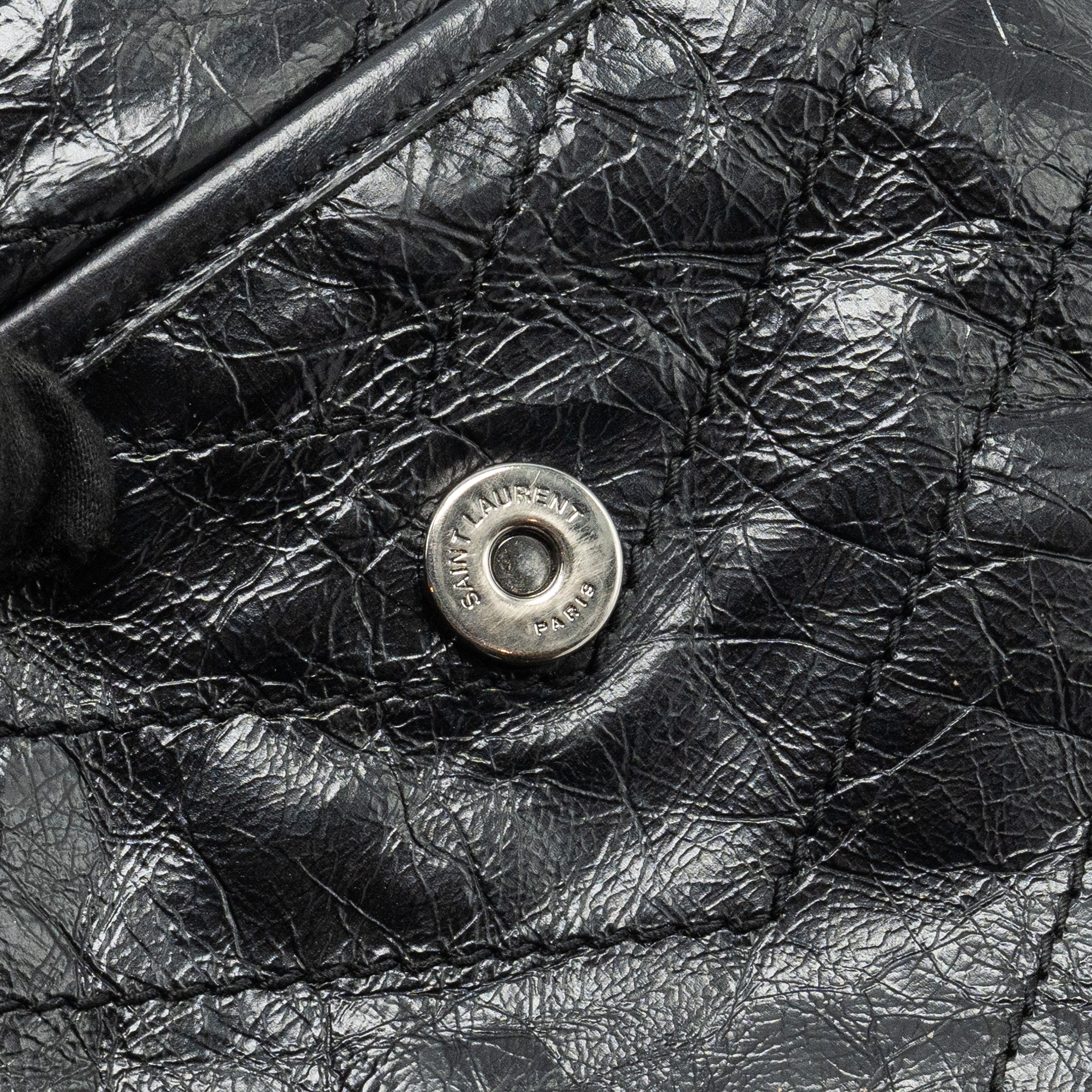 SAINT LAURENT/YSL MEDIUM NIKI BAG SHINY CALFSKIN BLACK SHW