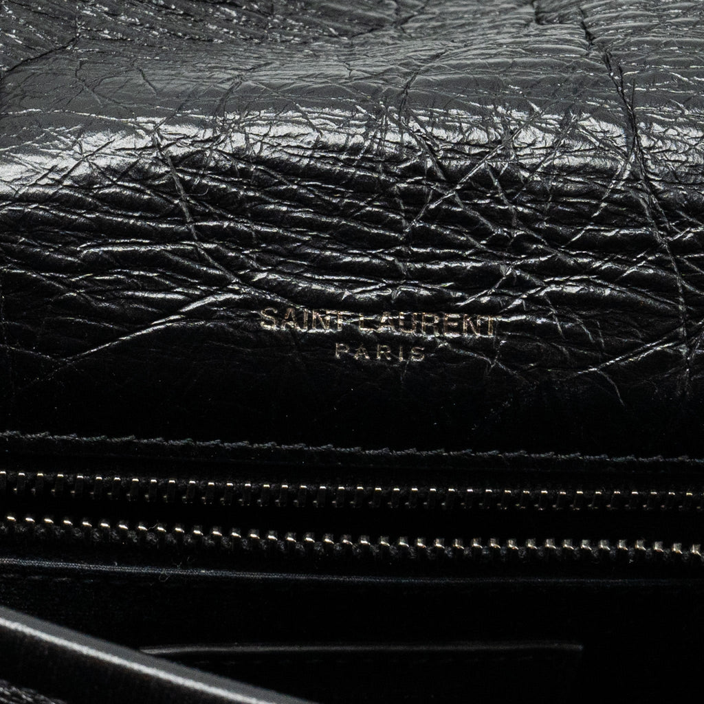 SAINT LAURENT/YSL MEDIUM NIKI BAG SHINY CALFSKIN BLACK SHW