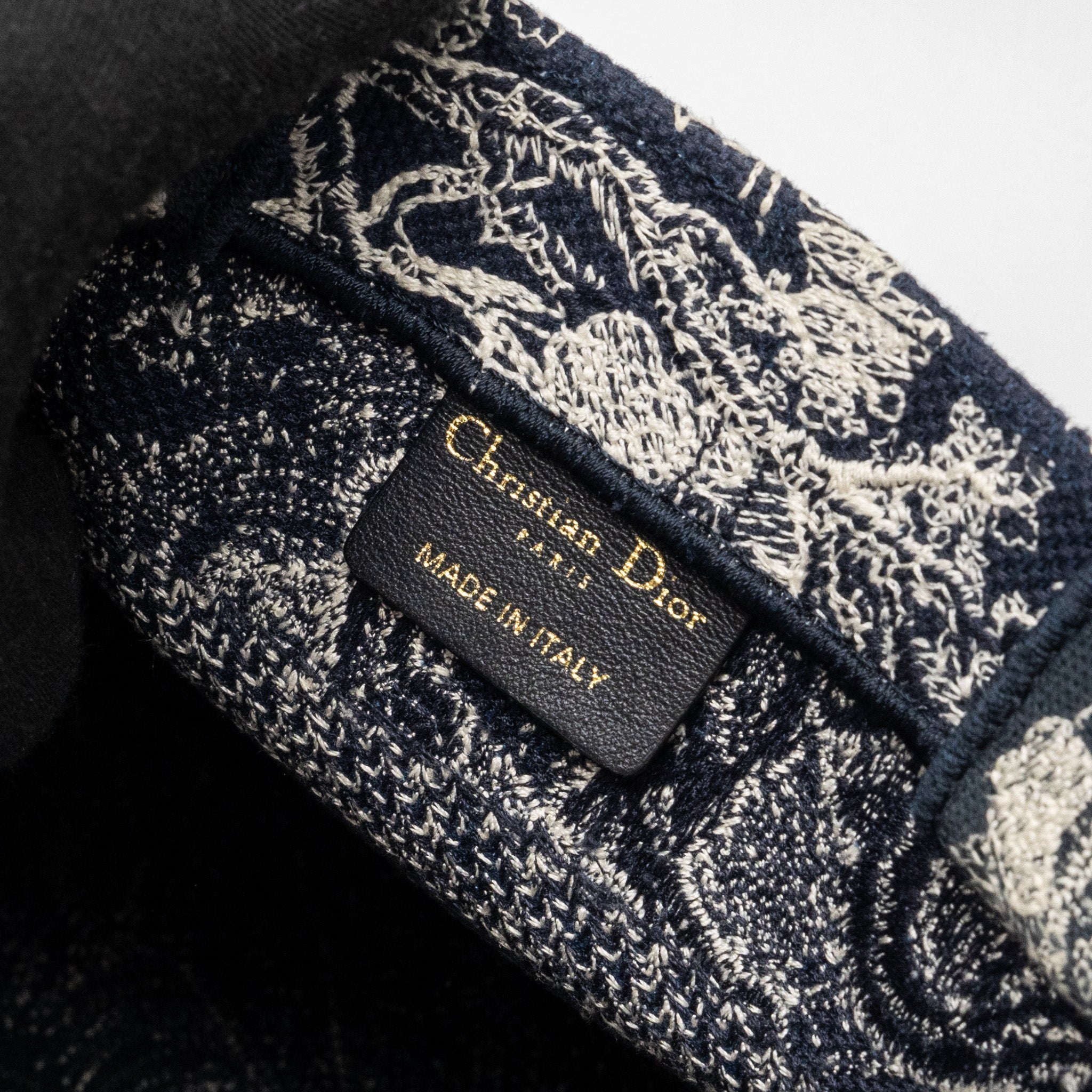 DIOR SMALL BOOK TOTE BLUE TOILE DE JOUY EMBROIDERY