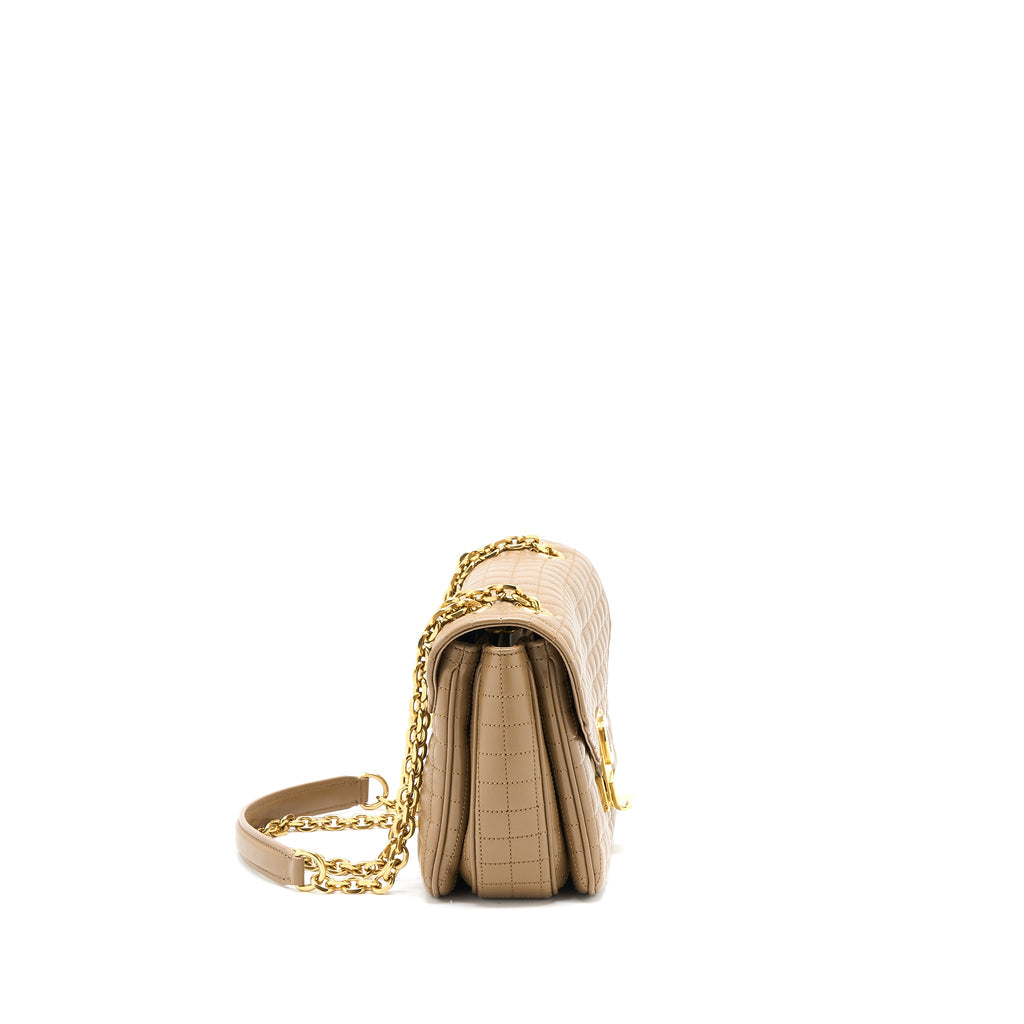 CELINE C BAG CALFSKIN LIGHT CAMEL GHW