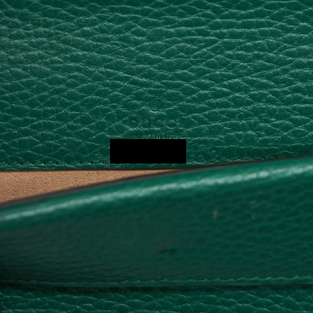GUCCI DIONYSUS SUPER MINI BAG GREEN GOLD/SLIVER HARDWARE