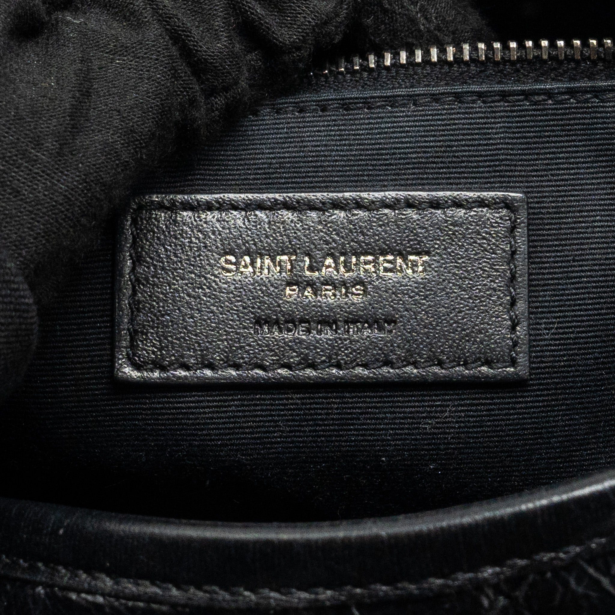 SAINT LAURENT/YSL MEDIUM NIKI BAG SHINY CALFSKIN BLACK SHW
