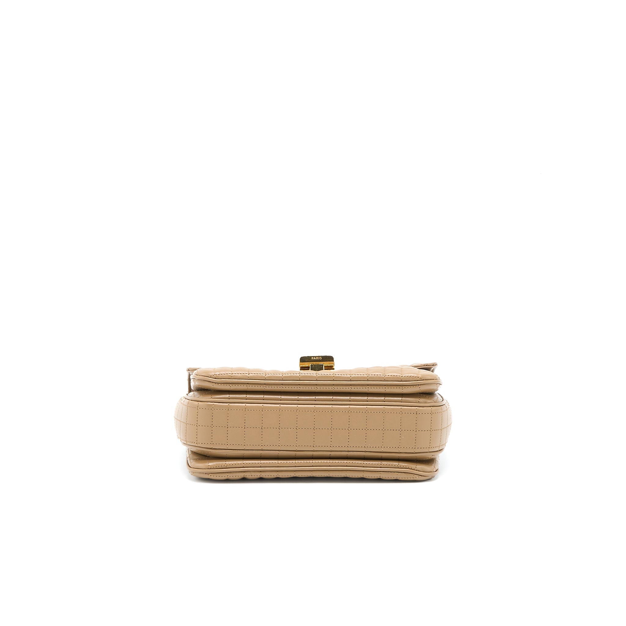 CELINE C BAG CALFSKIN LIGHT CAMEL GHW