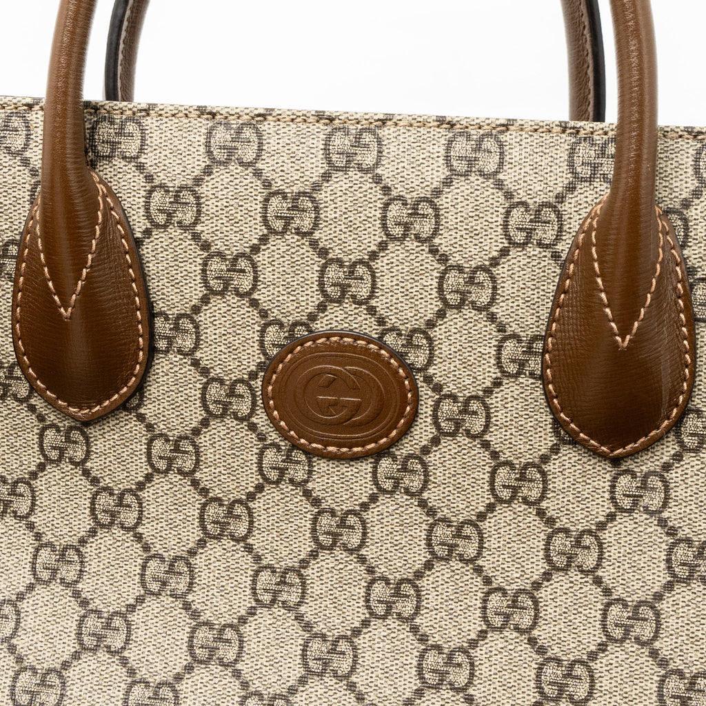 GUCCI TOTE BAG GG SUPREME CANVAS GHW