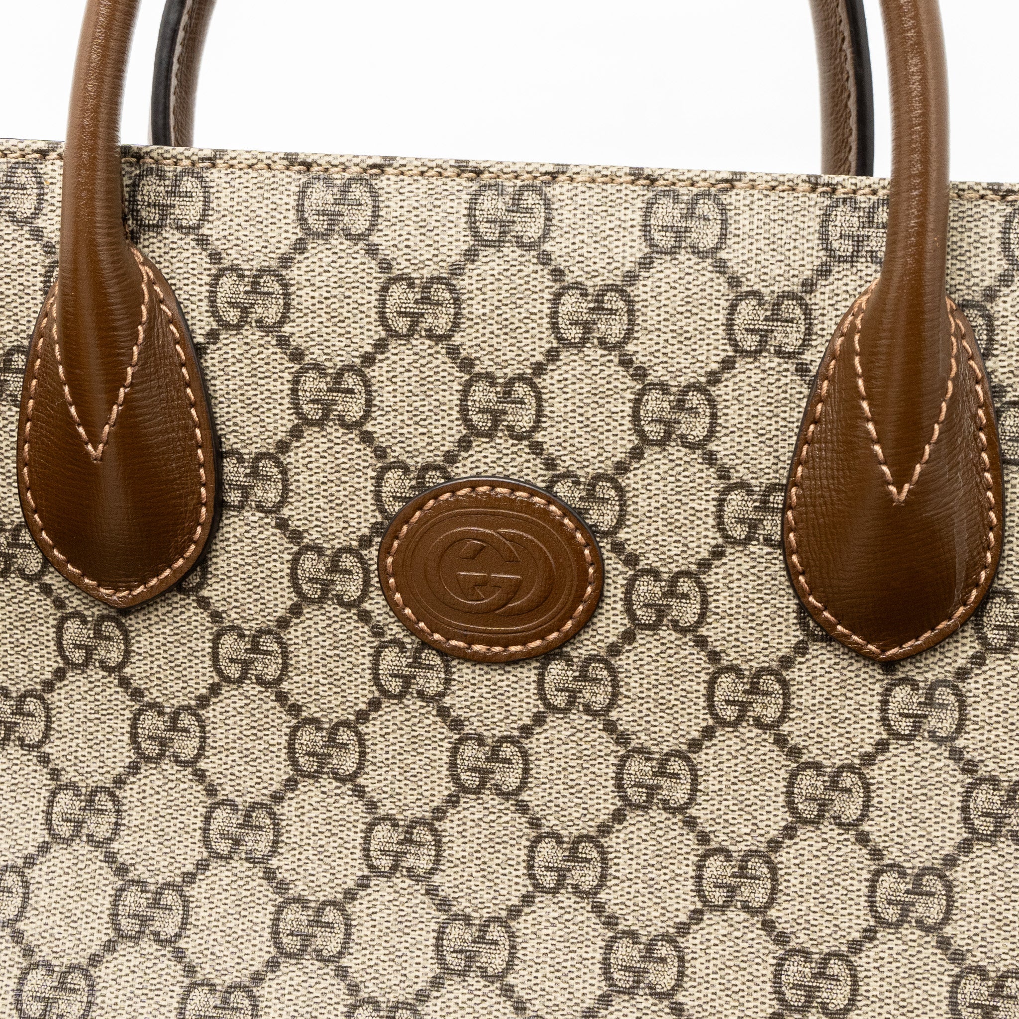 GUCCI TOTE BAG GG SUPREME CANVAS GHW