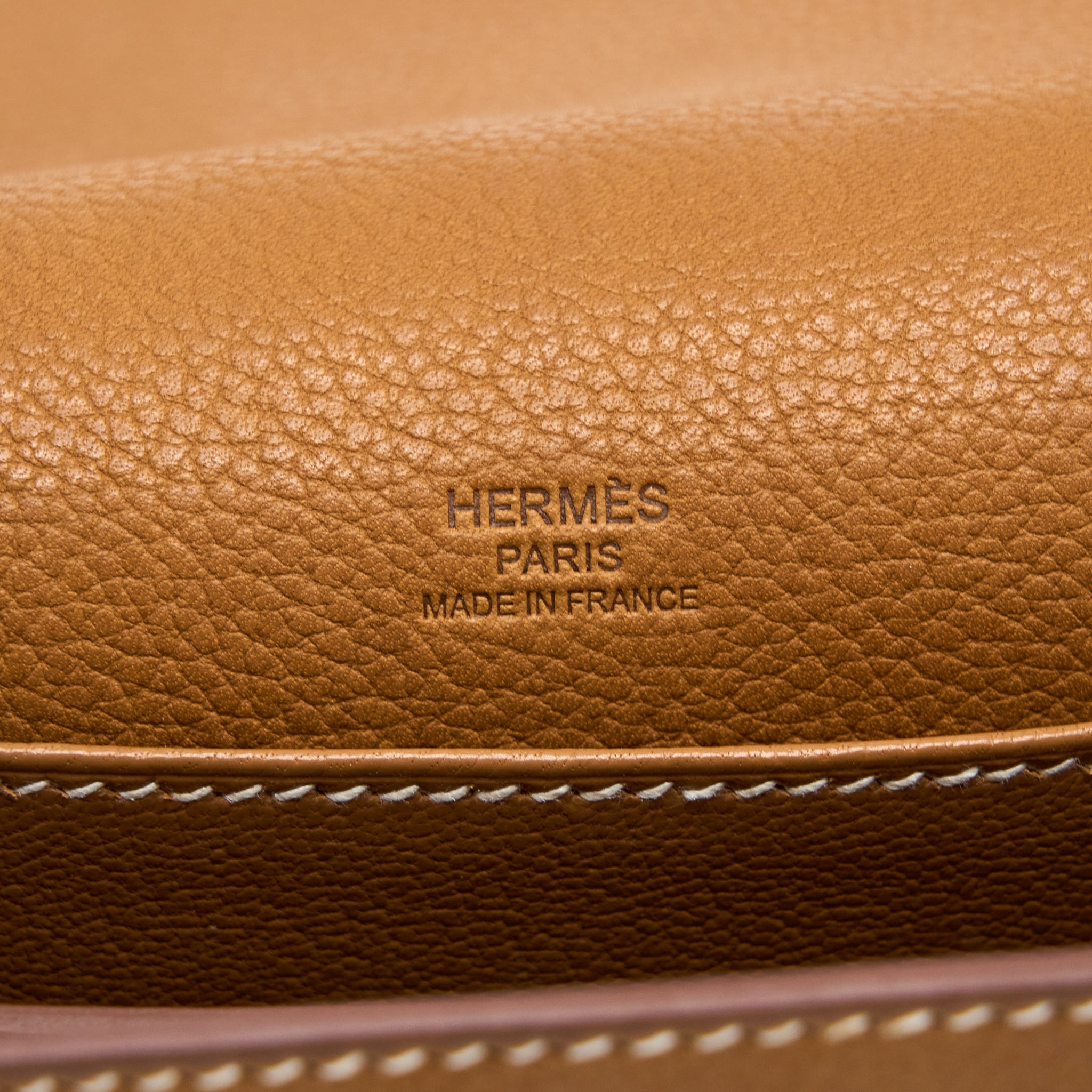 HERMES MINI ROULIS BARENIA FAUBOURG 34 FAUVE GHW