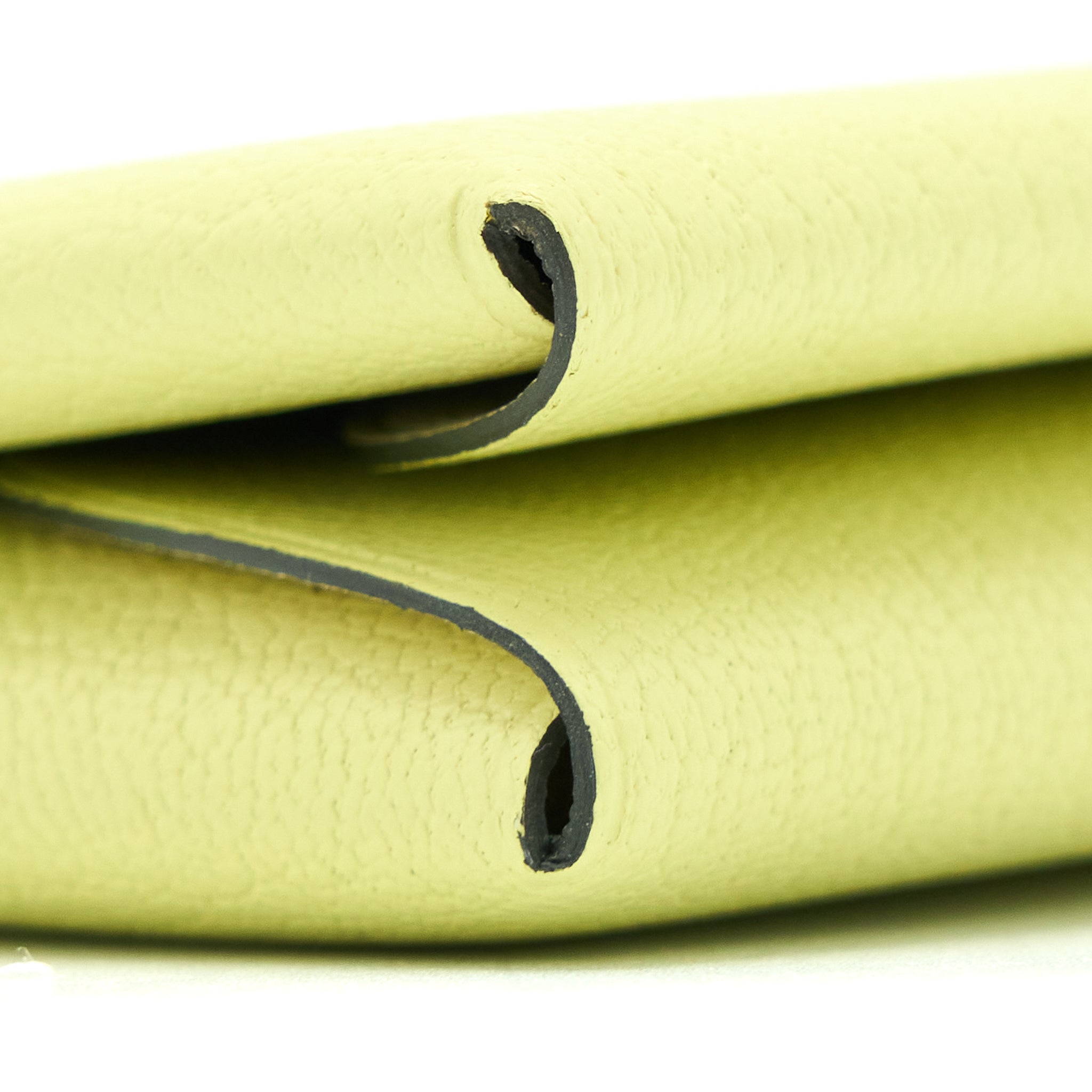 HERMES CALVI DUO COMPACT CHÈVRE MYSORE JAUNE BOURGEON/ NATA