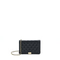 CHANEL BOY WALLET ON CHAIN CAVIAR BLACK LGHW