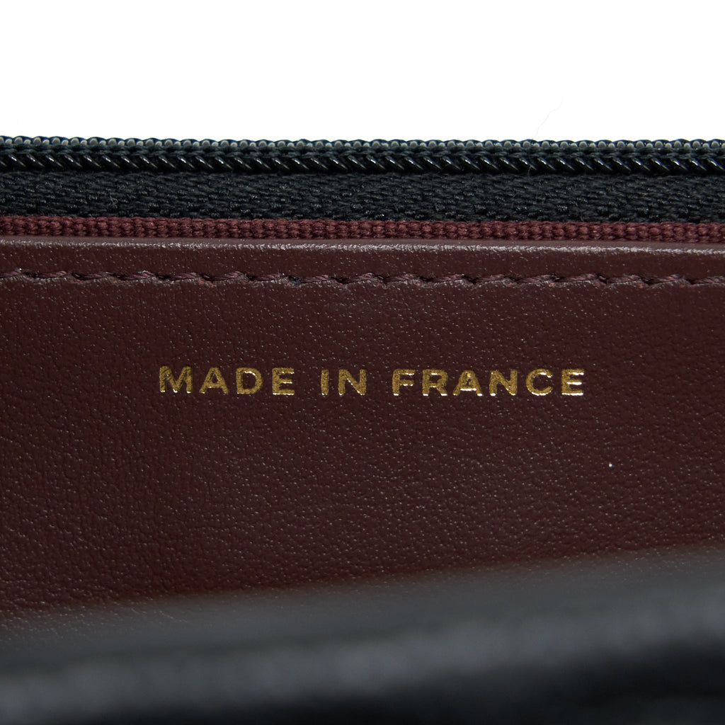 CHANEL CLASSIC WALLET ON CHAIN CAVIAR BLACK GHW (MICROCHIP)