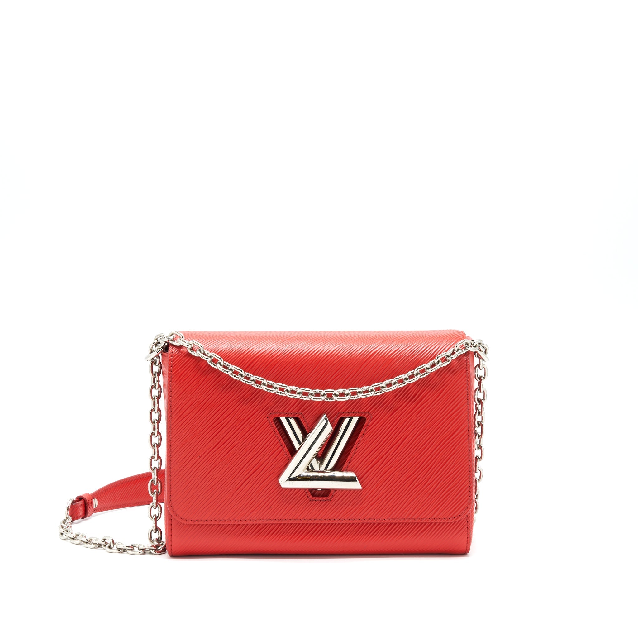LOUIS VUITTON TWIST BAG MM RED SHW