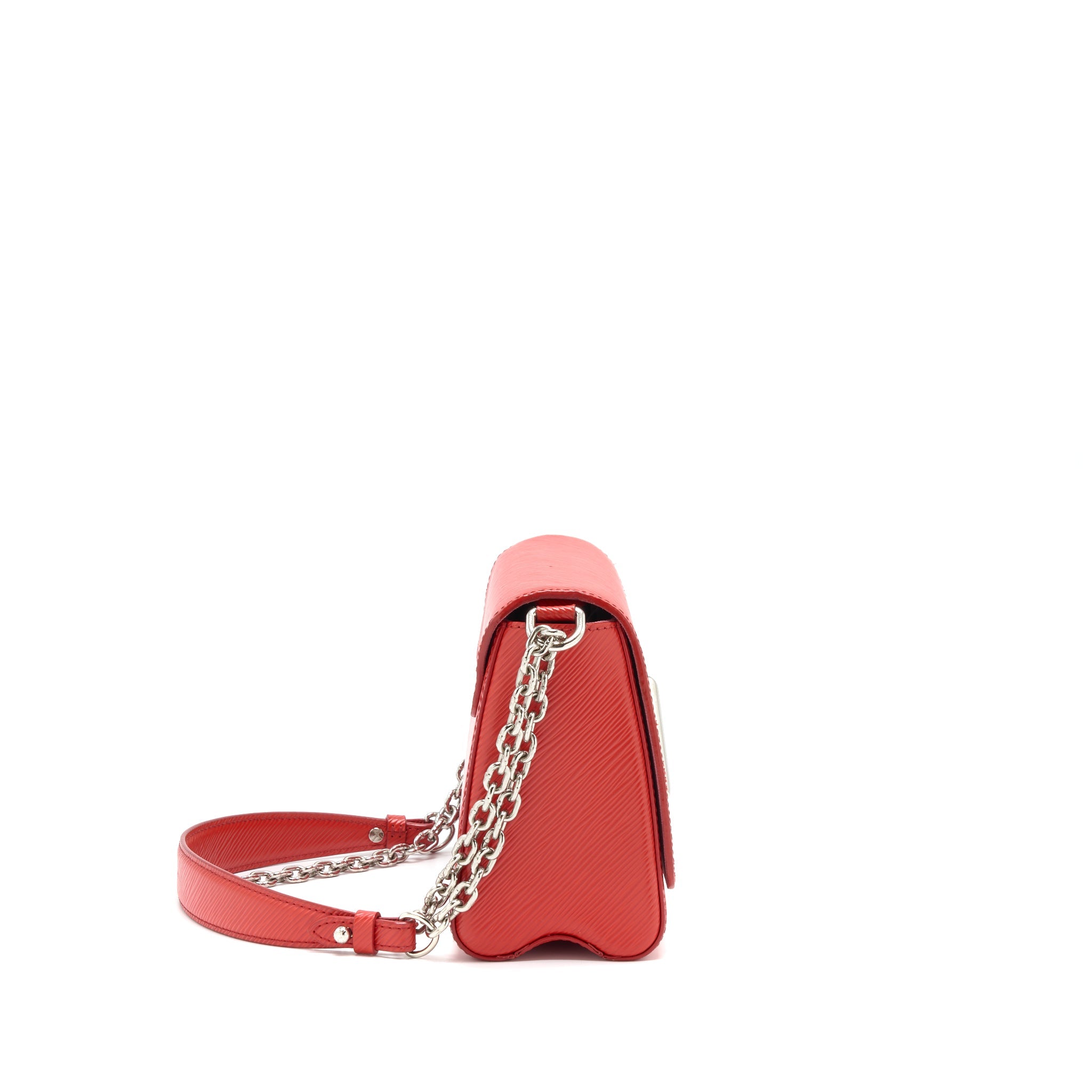 LOUIS VUITTON TWIST BAG MM RED SHW