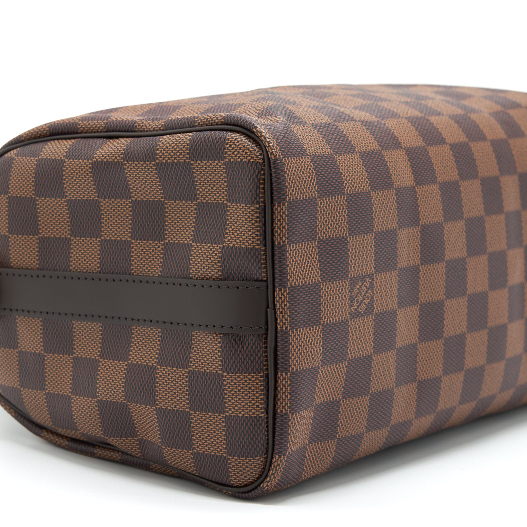 LOUIS VUITTON SPEEDY BANDOULIERE 25 DAMIER EBENE CANVAS GHW