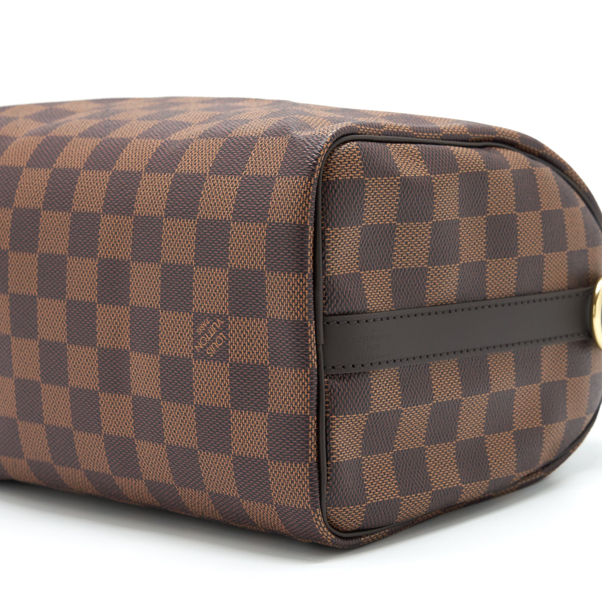 LOUIS VUITTON SPEEDY BANDOULIERE 25 DAMIER EBENE CANVAS GHW