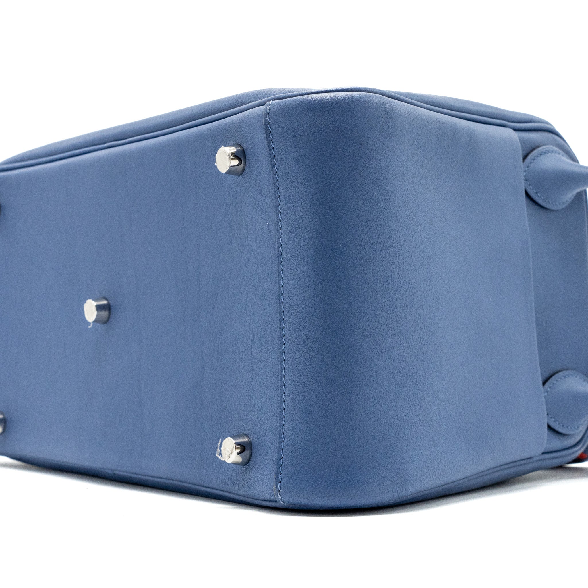 HERMES LINDY 30 SWIFT BLUE BRIGHTON MULTICOLOUR STRAP SHW
