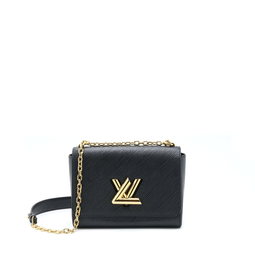 LOUIS VUITTON TWIST MM EPI BLACK GHW