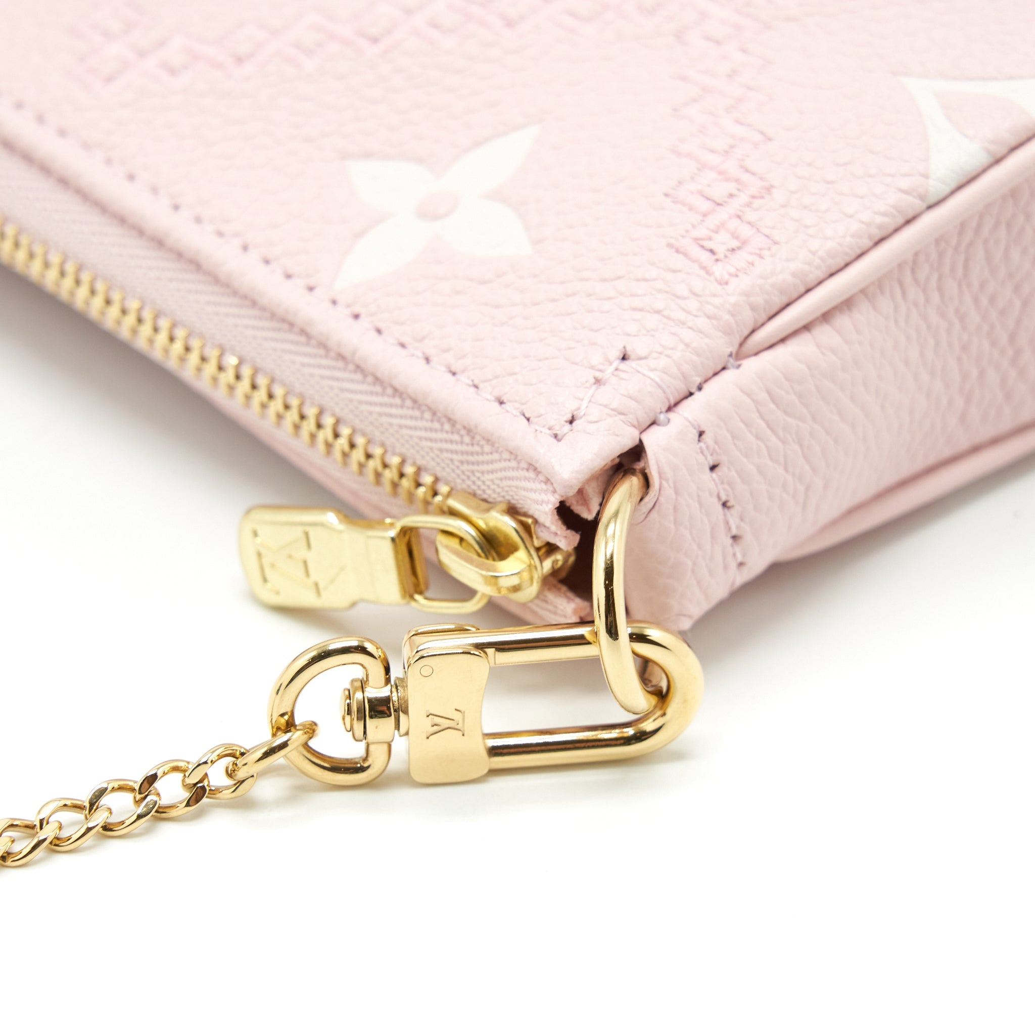LOUIS VUITTON MINI POCHETTE MONOGRAM EMPREINTE PINK GHW