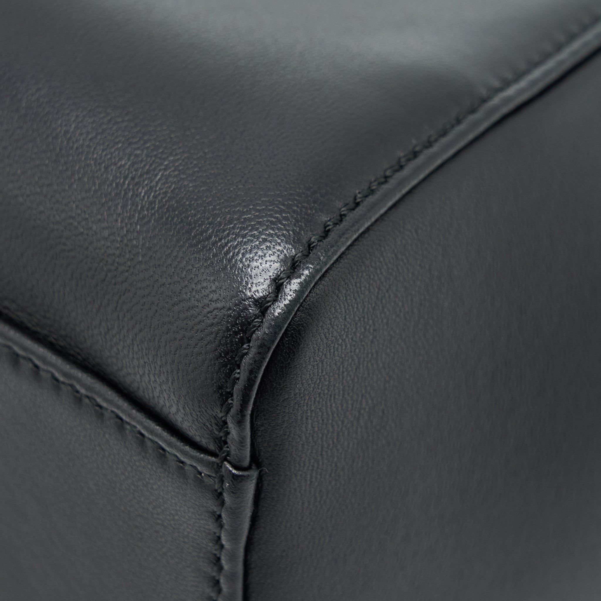 FENDI MINI PEEKABOO LAMBSKIN BLACK GHW