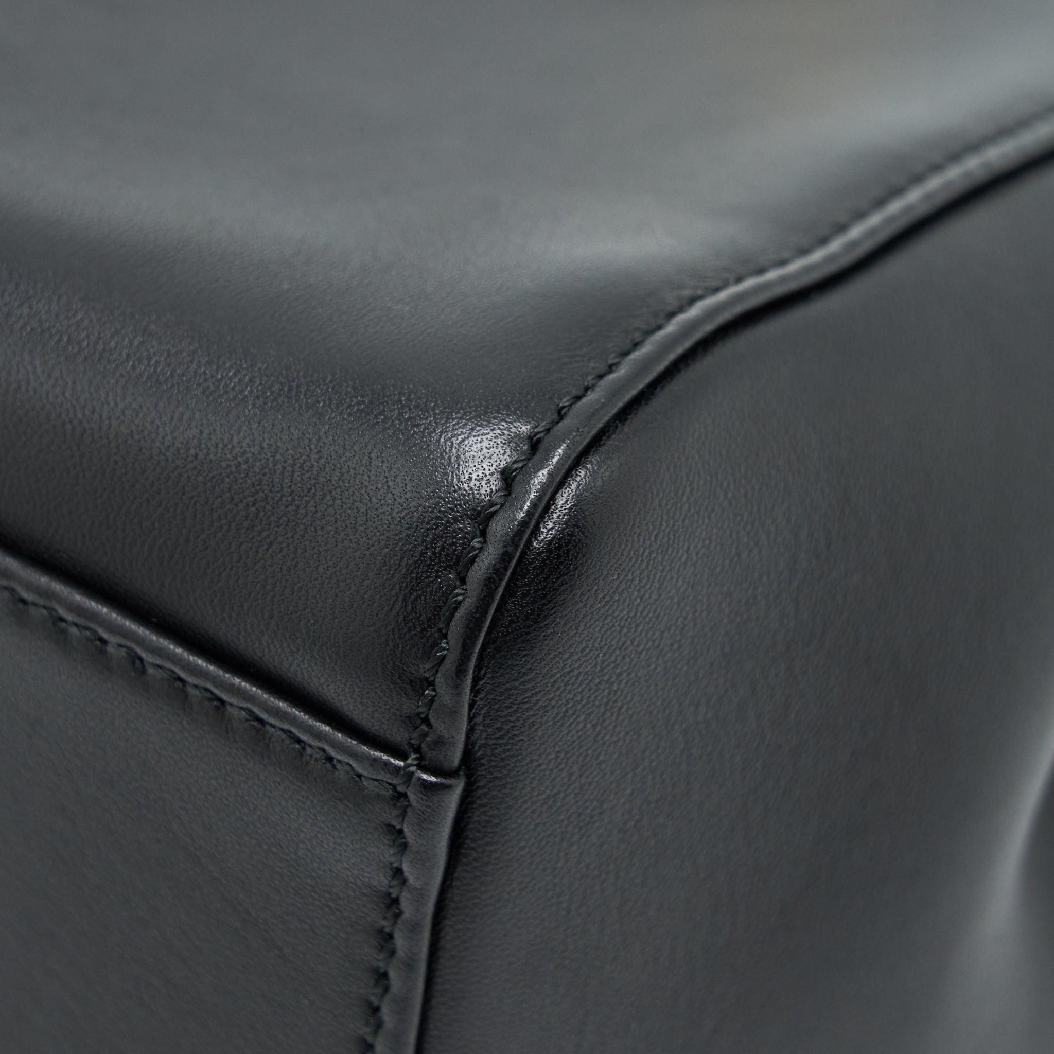 FENDI MINI PEEKABOO LAMBSKIN BLACK GHW