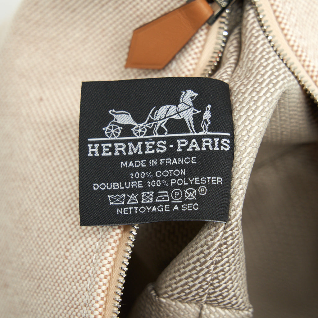 HERMES TROUSSE DE TOILETTE BRIDE A BRAC PETIT MODELE BEIGE/ORANGE